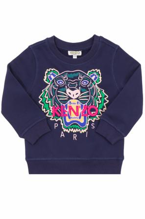 Sweatshirt with an embroidered tiger head motif, zdjęcie 1 Sweatshirt with an embroidered tiger head motif od Kenzo Kids